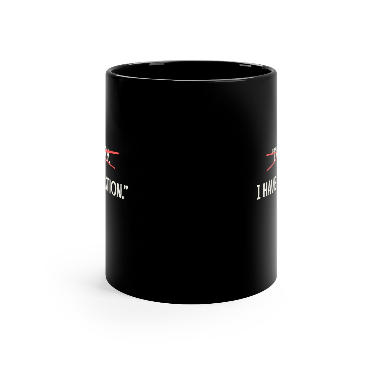Black Coffee Mug, 11oz, both sides | Question