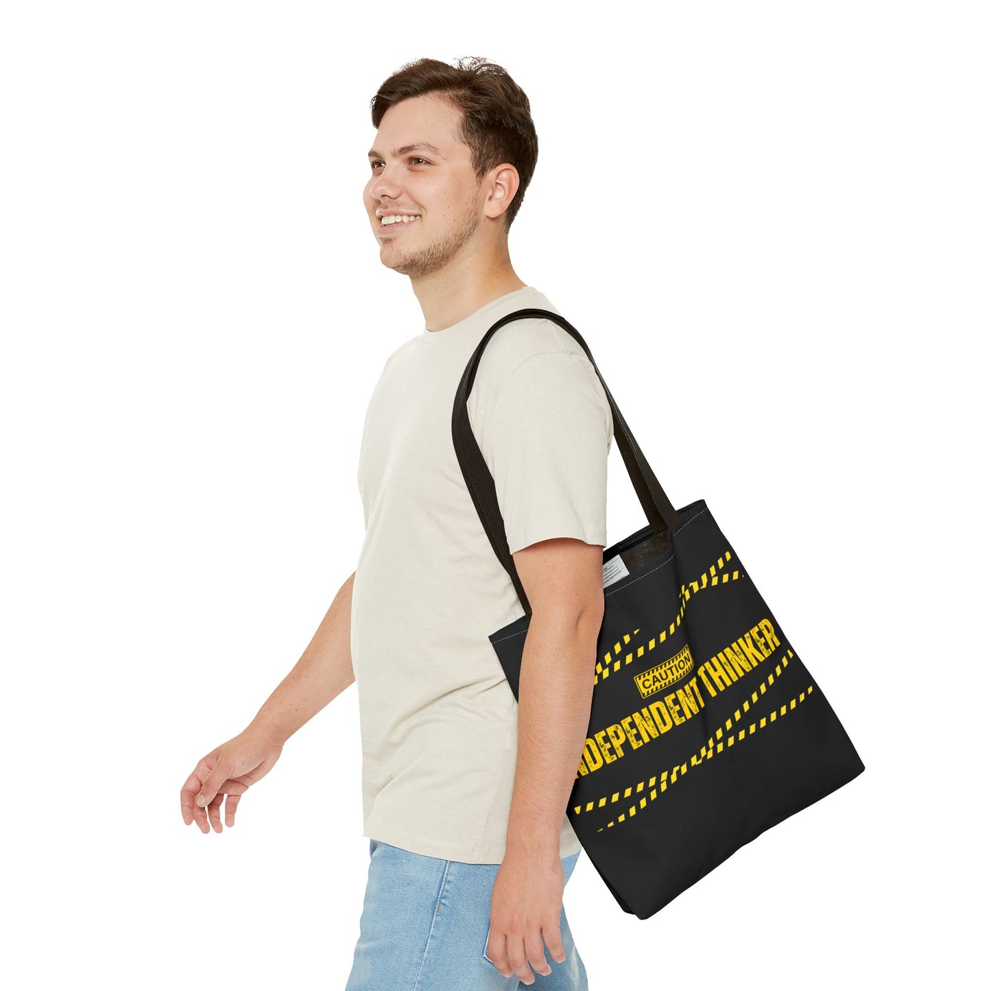Tote Bag (Black) | Independent Thinker | Design for Book Lovers, Students, Teachers, Gifts, Everyday Use