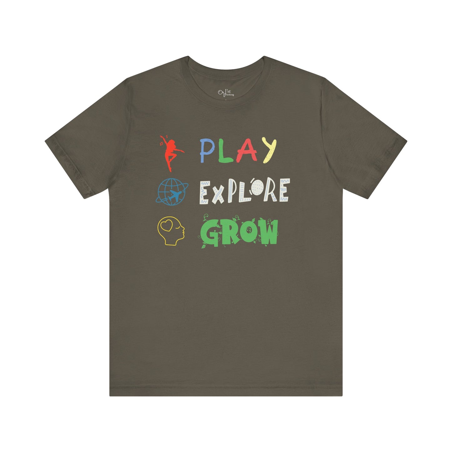 Unisex Jersey Short Sleeve Tee | Play Explore Grow