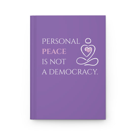 Hardcover Journal (Lilac) | Personal Peace | Perfect for Writers, Students, Gifts, Self-Reflection, Journaling