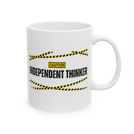 Ceramic Mug, 11oz, both sides | Independent Thinker