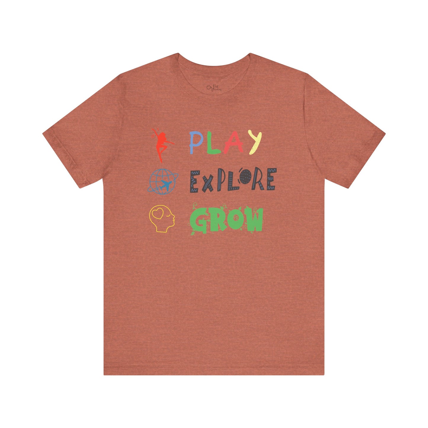Unisex Jersey Short Sleeve Tee | Play Explore Grow