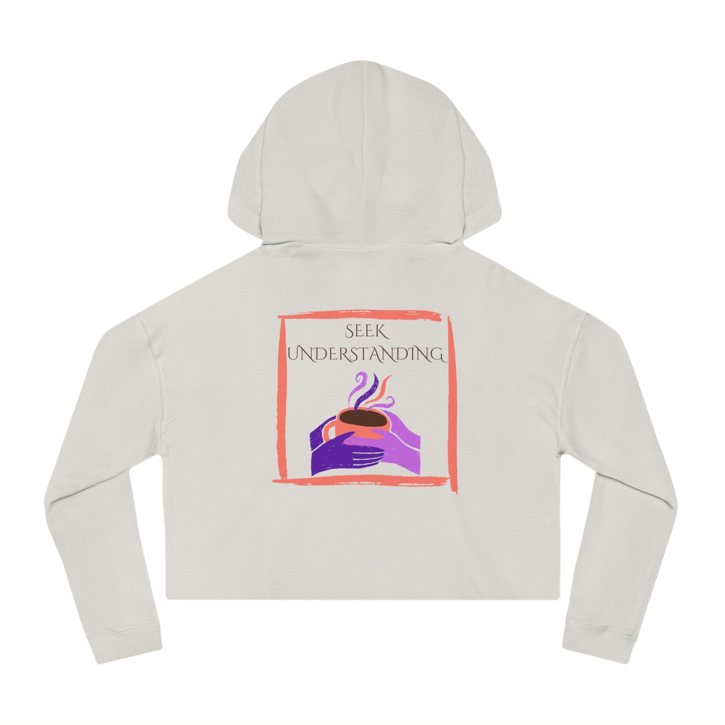 Women’s Cropped Hooded Sweatshirt | Understanding (Back print)