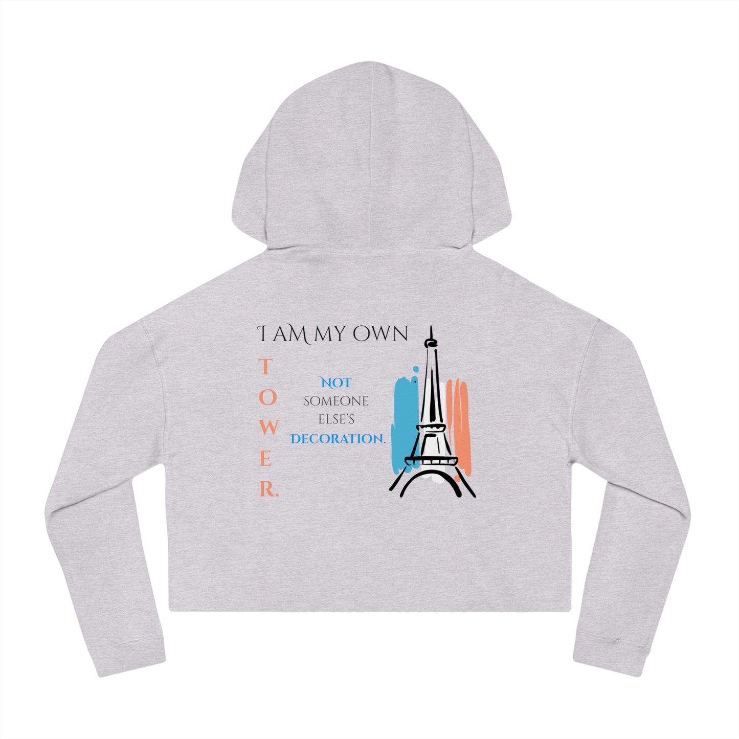 Women’s Cropped Hooded Sweatshirt | Tower (Back print)