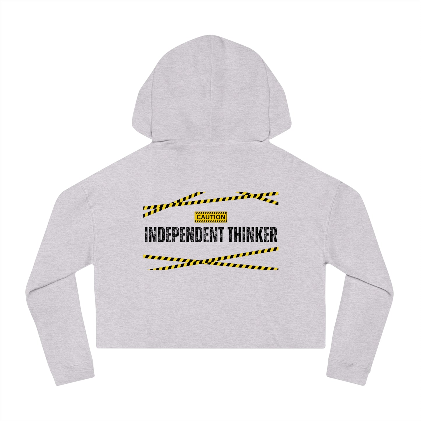Women’s Cropped Hooded Sweatshirt | Independent Thinker (Back print)