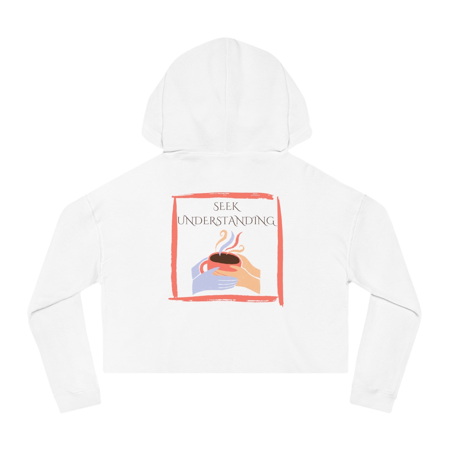Women’s Cropped Hooded Sweatshirt | Understanding (Back print)