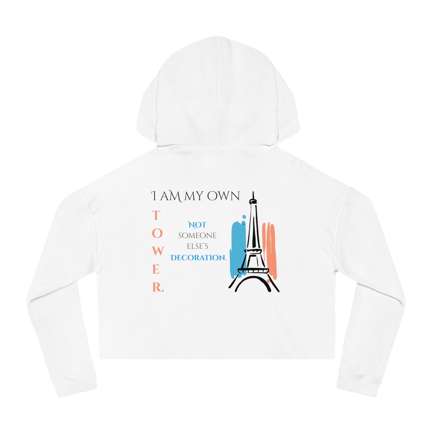 Women’s Cropped Hooded Sweatshirt | Tower (Back print)
