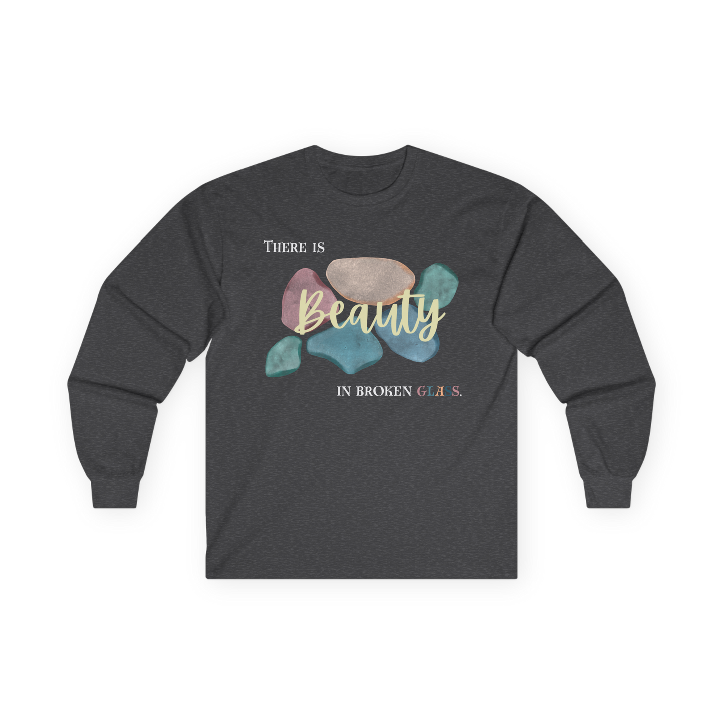Unisex Ultra Cotton Long Sleeve Tee | Beauty in Broken Glass