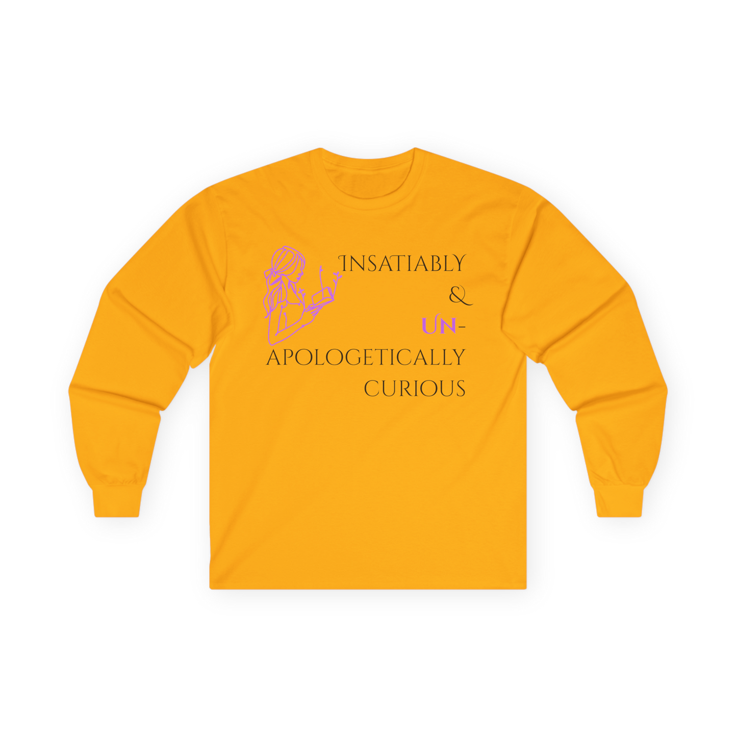 Unisex Ultra Cotton Long Sleeve Tee | Insatiably Curious