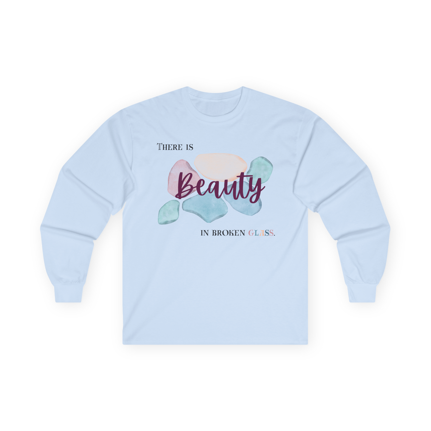 Unisex Ultra Cotton Long Sleeve Tee | Beauty in Broken Glass