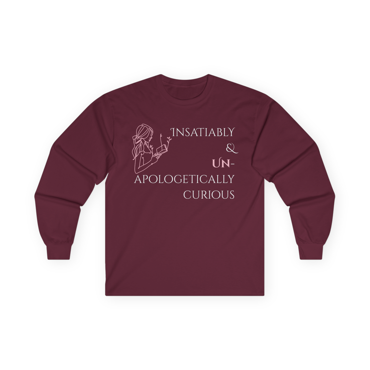 Unisex Ultra Cotton Long Sleeve Tee | Insatiably Curious