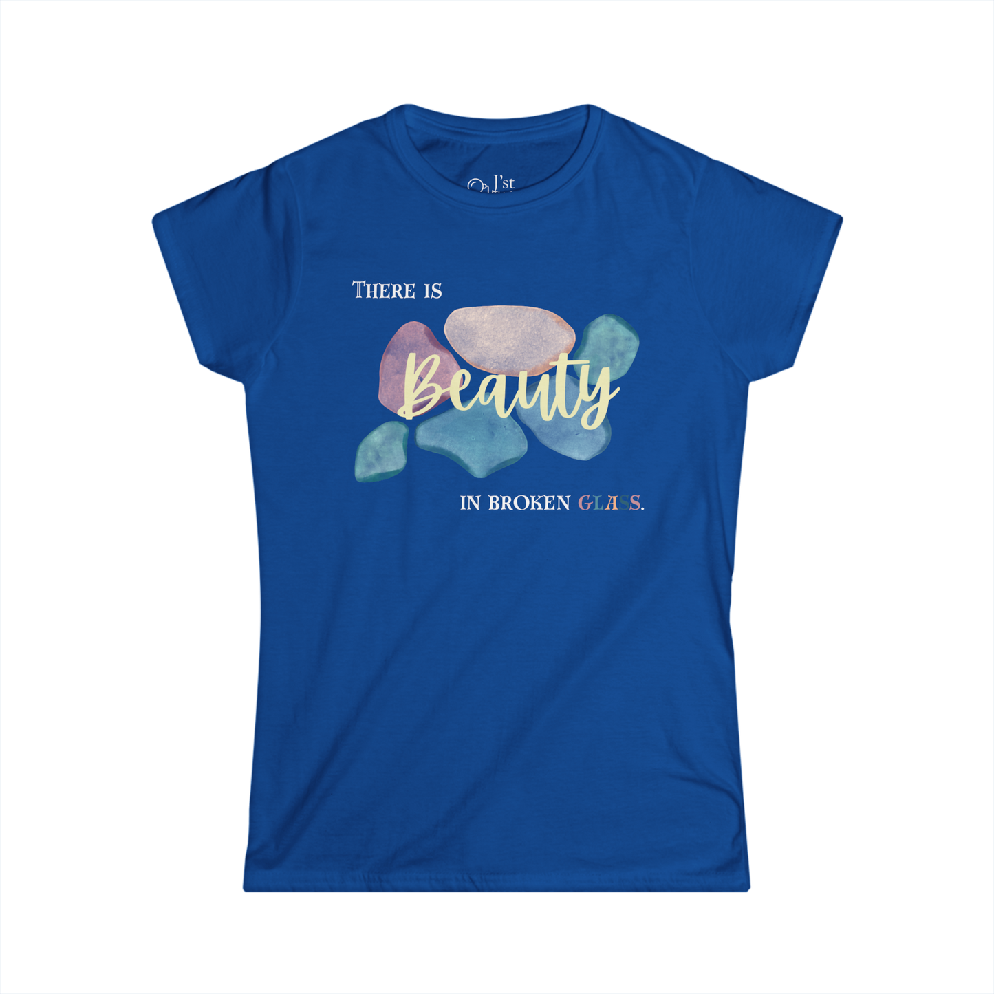 Women's Graphic T-Shirt | Beauty in Broken Glass | Casual Everyday Wear