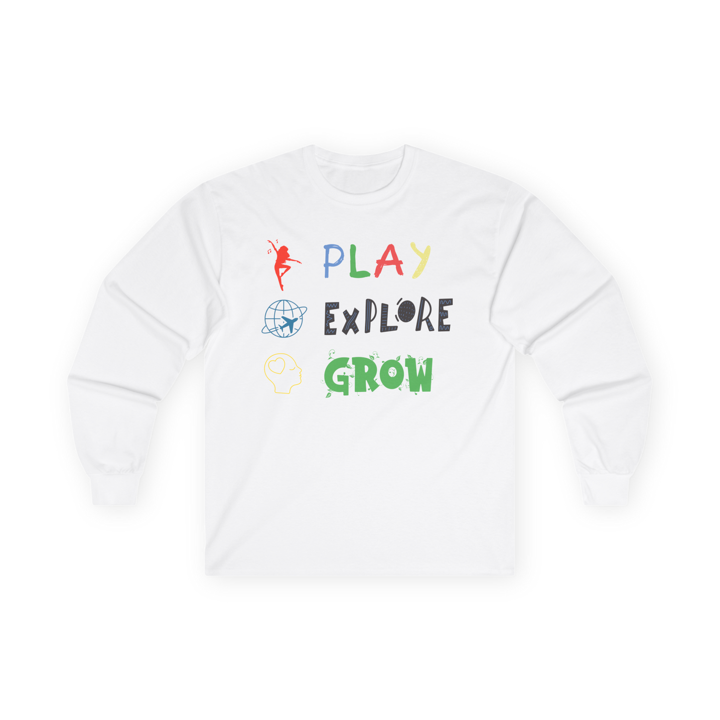 Unisex Ultra Cotton Long Sleeve Tee | Play Explore Grow