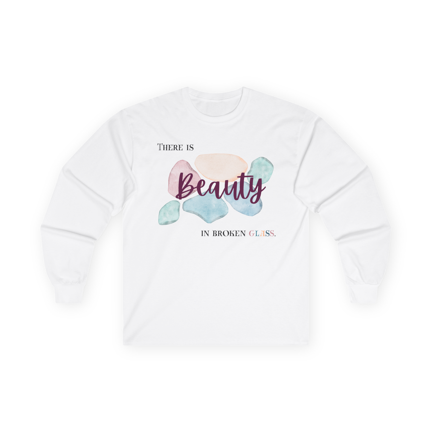 Unisex Ultra Cotton Long Sleeve Tee | Beauty in Broken Glass