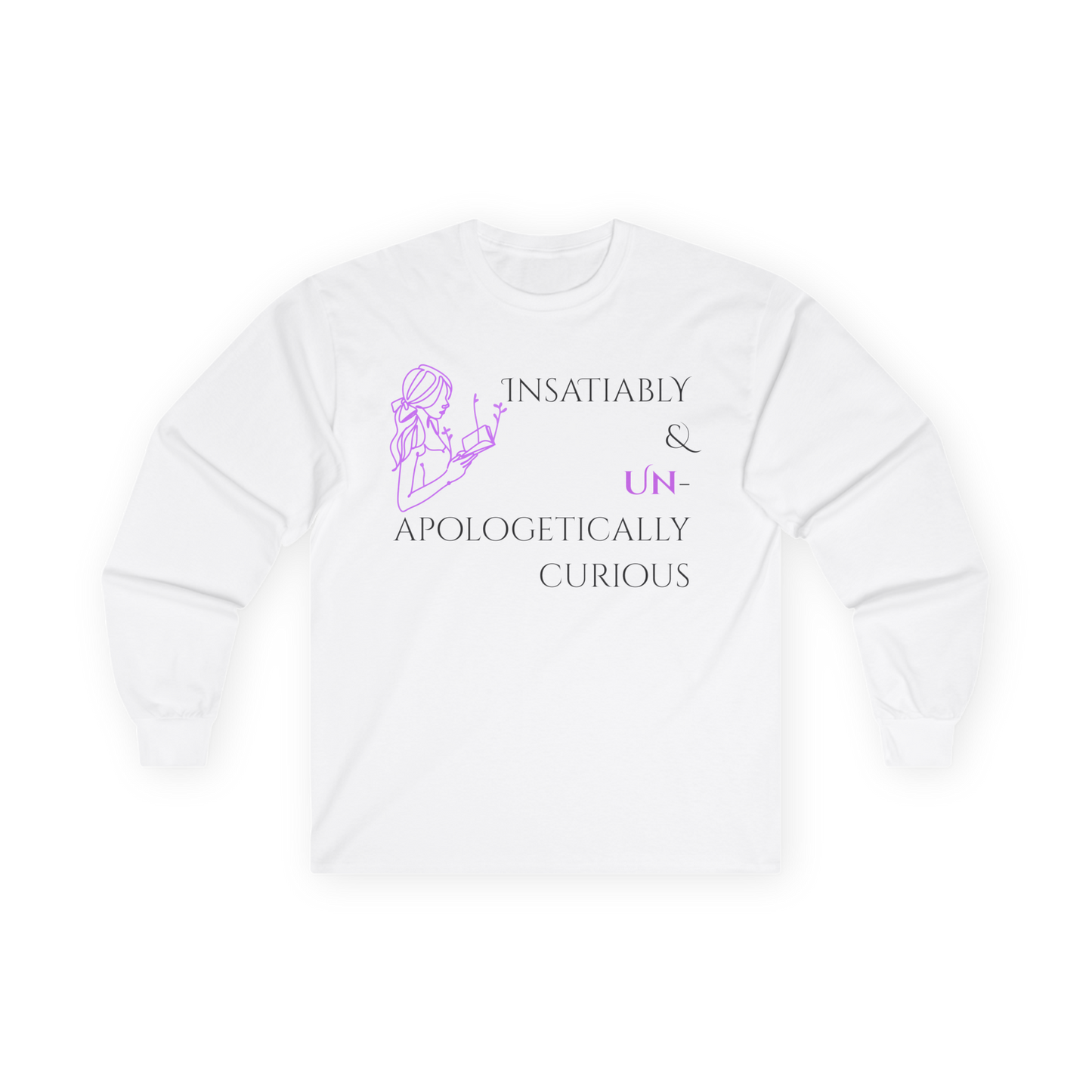 Unisex Ultra Cotton Long Sleeve Tee | Insatiably Curious
