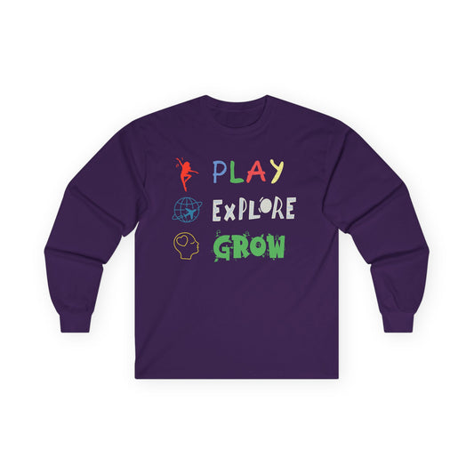 Unisex Ultra Cotton Long Sleeve Tee | Play Explore Grow