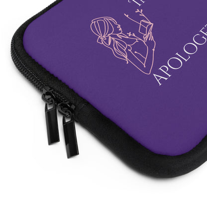Laptop Sleeve (Purple) | Insatiably Curious | Stylish Tech Case, Gift for Students, Writers, Creatives, Unique Laptop Pouch