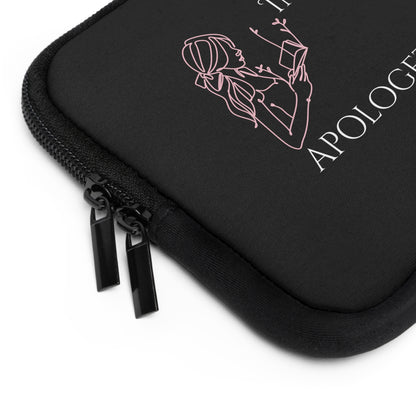 Laptop Sleeve (Black) | Insatiably Curious | Stylish Tech Case, Gift for Students, Writers, Creatives, Unique Laptop Pouch