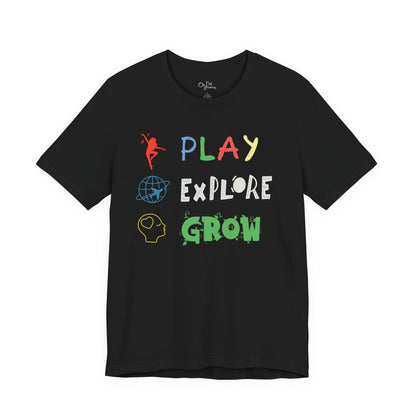 Unisex Jersey Short Sleeve Tee | Play Explore Grow