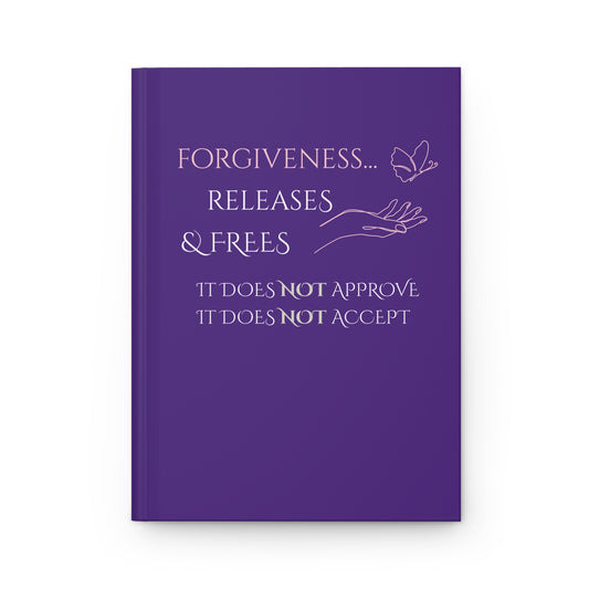Hardcover Journal (Purple) | Forgiveness | Perfect for Writers, Students, Gifts, Self-Reflection, Journaling