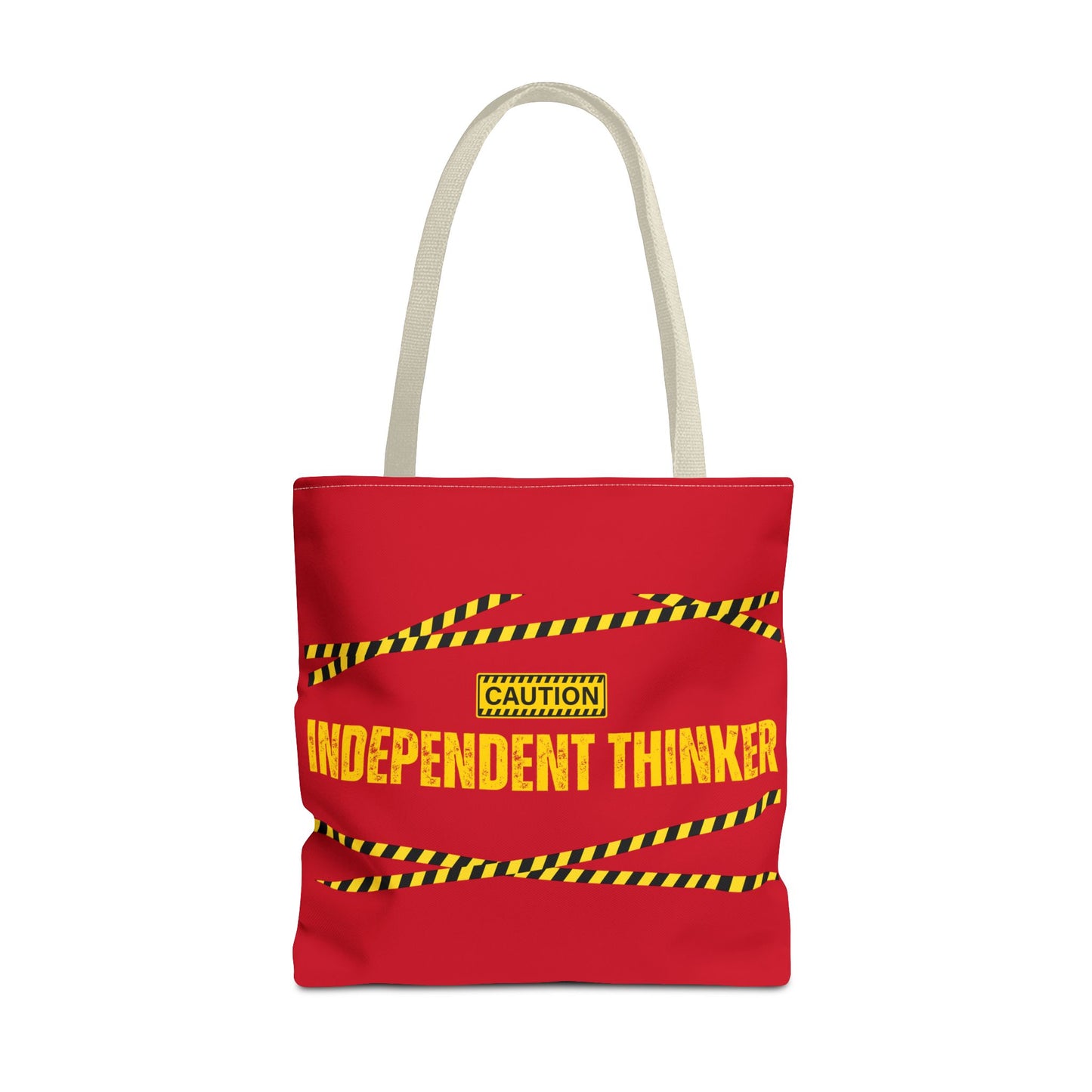 Tote Bag (Red) | Independent Thinker | Design for Book Lovers, Students, Teachers, Gifts, Everyday Use