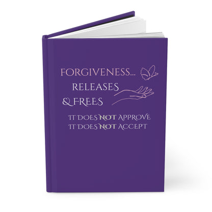 Hardcover Journal (Purple) | Forgiveness | Perfect for Writers, Students, Gifts, Self-Reflection, Journaling