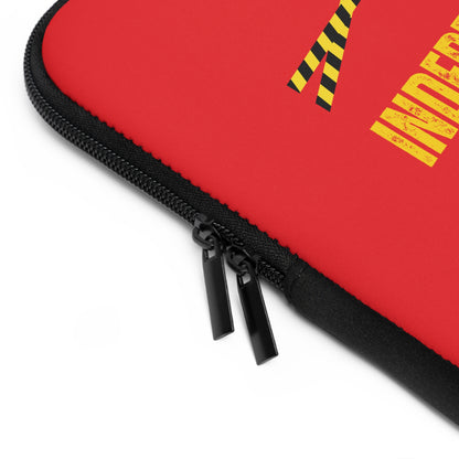 Laptop Sleeve (Red) | Independent Thinker | Stylish Tech Case, Gift for Students, Writers, Creatives, Gender-Neutral Design, Unique Laptop Pouch