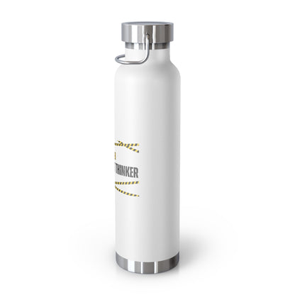 Water Bottle, Insulated Drink Container (white, black, red) | Independent Thinker