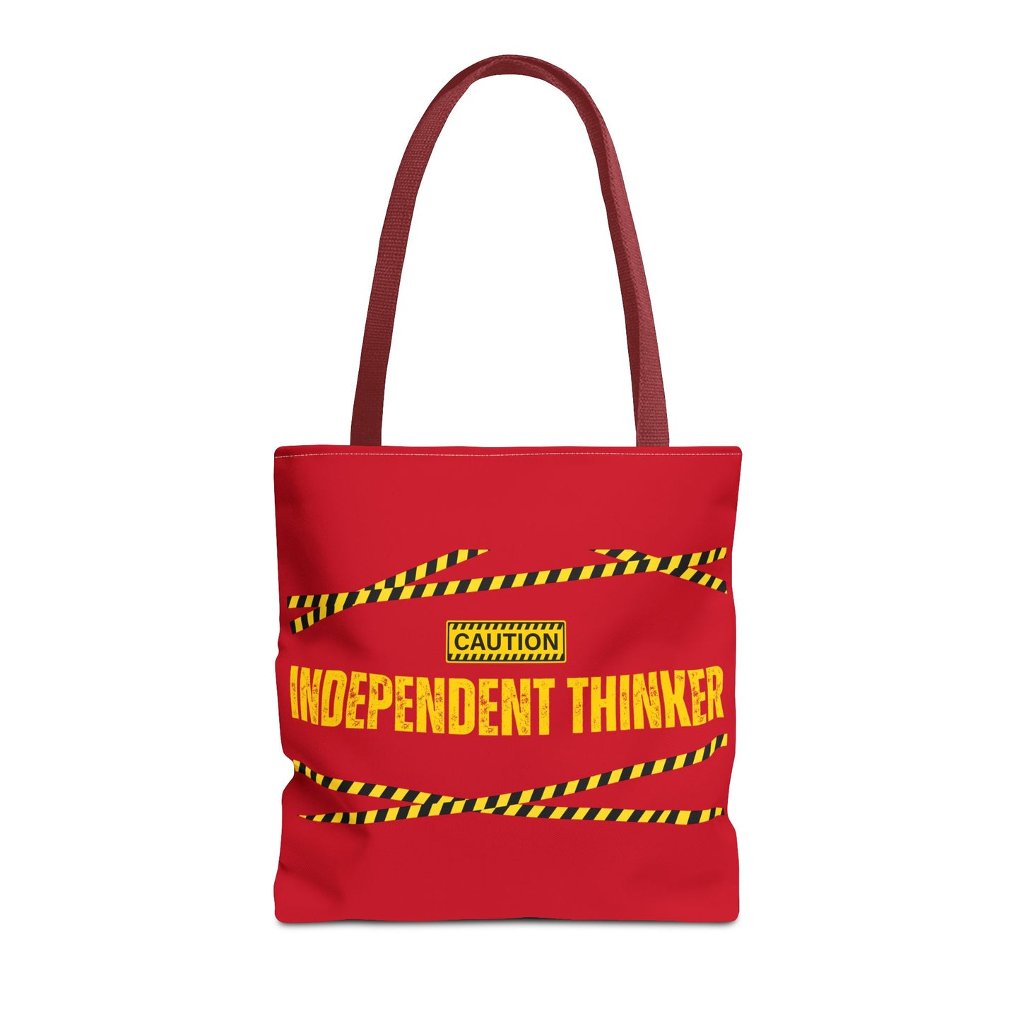 Tote Bag (Red) | Independent Thinker | Design for Book Lovers, Students, Teachers, Gifts, Everyday Use