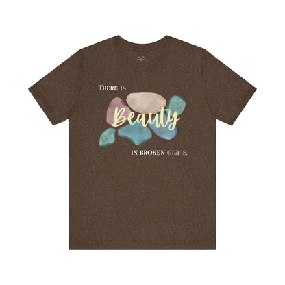 Unisex Jersey Short Sleeve Tee | Beauty in Broken Glass