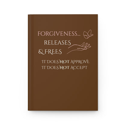 Hardcover Journal (Brown) | Forgiveness | Perfect for Writers, Students, Gifts, Self-Reflection, Journaling