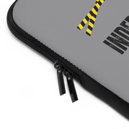 Laptop Sleeve (Grey) | Independent Thinker | Stylish Tech Case, Gift for Students, Writers, Creatives, Gender-Neutral Design, Unique Laptop Pouch