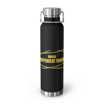 Water Bottle, Insulated Drink Container (white, black, red) | Independent Thinker