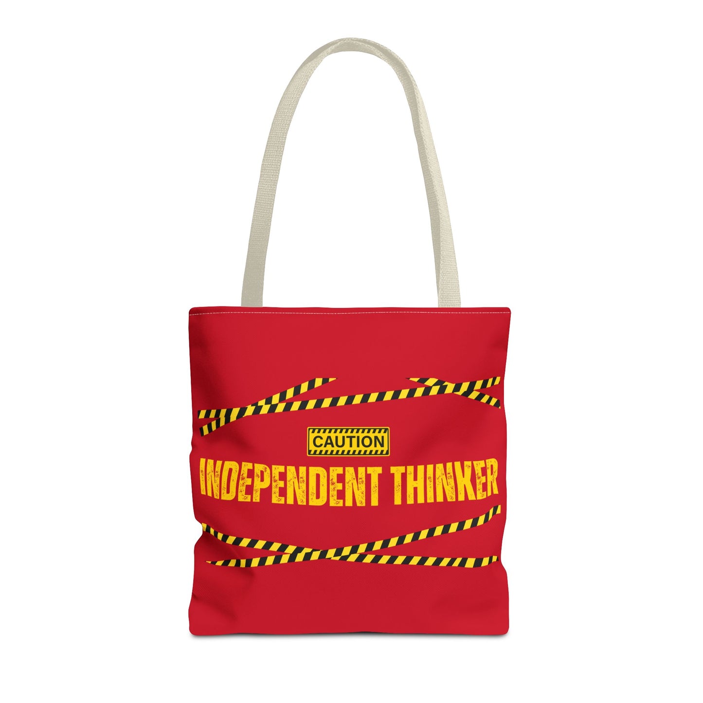 Tote Bag (Red) | Independent Thinker | Design for Book Lovers, Students, Teachers, Gifts, Everyday Use