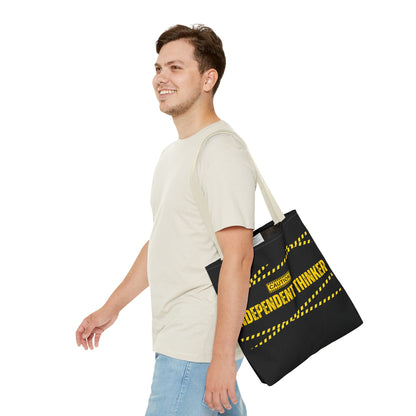 Tote Bag (Black) | Independent Thinker | Design for Book Lovers, Students, Teachers, Gifts, Everyday Use