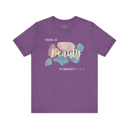 Unisex Jersey Short Sleeve Tee | Beauty in Broken Glass
