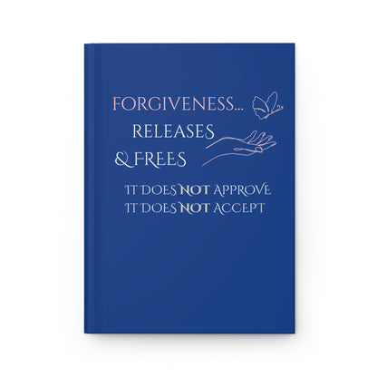 Hardcover Journal (Navy Blue) | Forgiveness | Perfect for Writers, Students, Gifts, Self-Reflection, Journaling