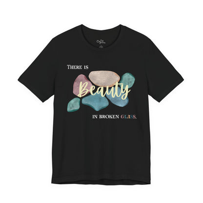 Unisex Jersey Short Sleeve Tee | Beauty in Broken Glass