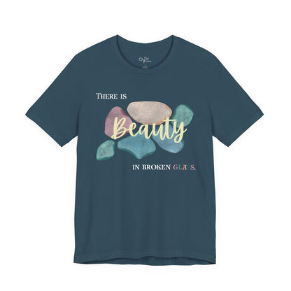 Unisex Jersey Short Sleeve Tee | Beauty in Broken Glass