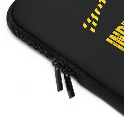 Laptop Sleeve (Black) | Independent Thinker | Stylish Tech Case, Gift for Students, Writers, Creatives, Gender-Neutral Design, Unique Laptop Pouch