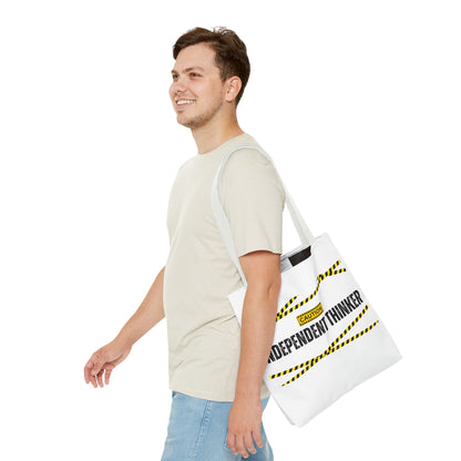 Tote Bag (White) | Independent Thinker | Design for Book Lovers, Students, Teachers, Gifts, Everyday Use