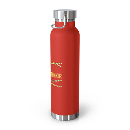 Water Bottle, Insulated Drink Container (white, black, red) | Independent Thinker