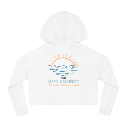 Women’s Cropped Hooded Sweatshirt | Redirect (Back print)