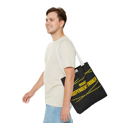 Tote Bag (Black) | Independent Thinker | Design for Book Lovers, Students, Teachers, Gifts, Everyday Use