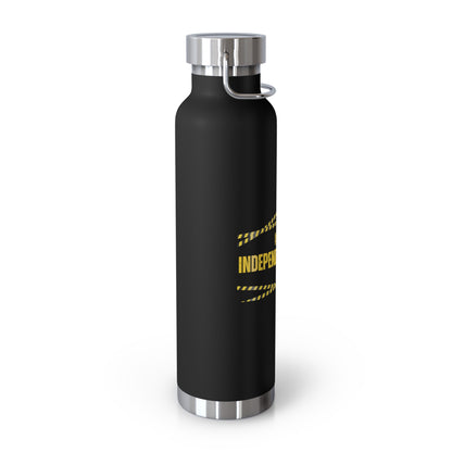 Water Bottle, Insulated Drink Container (white, black, red) | Independent Thinker