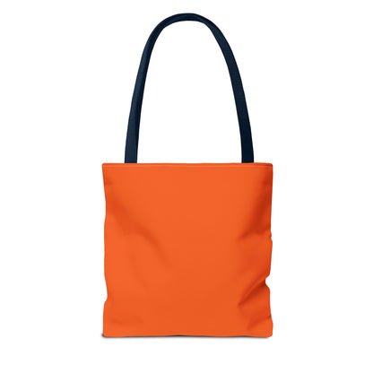 Tote Bag (Orange) | Choose to bE humanE | Design for Book Lovers, Students, Teachers, Gifts, Everyday Use