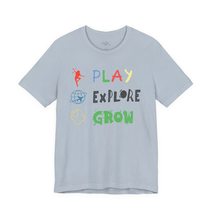 Unisex Jersey Short Sleeve Tee | Play Explore Grow