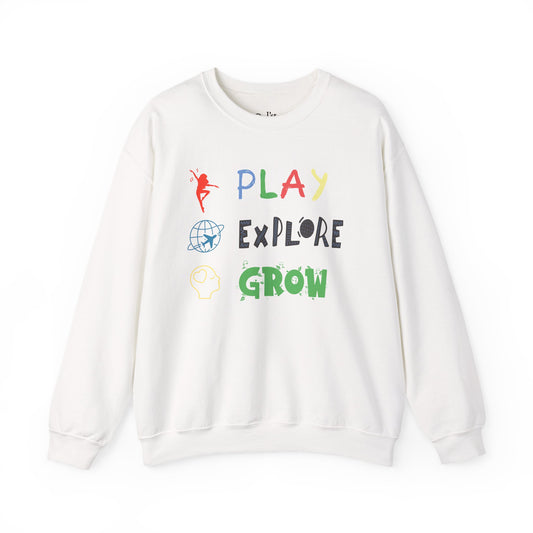 Unisex Heavy Blend™ Crewneck Sweatshirt | Play Explore Grow