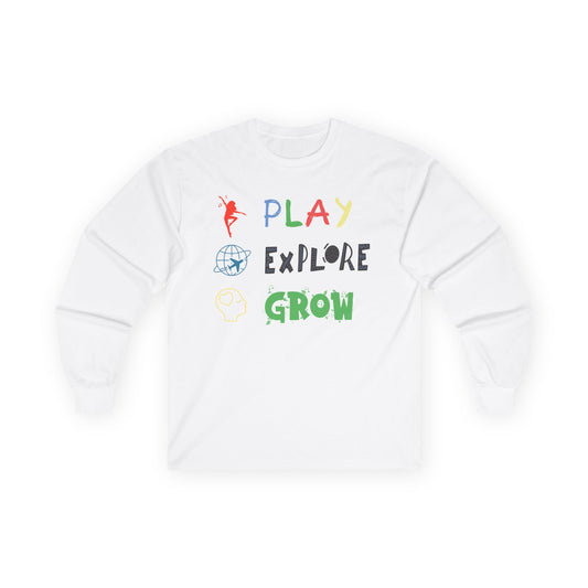Unisex Ultra Cotton Long Sleeve Tee | Play Explore Grow