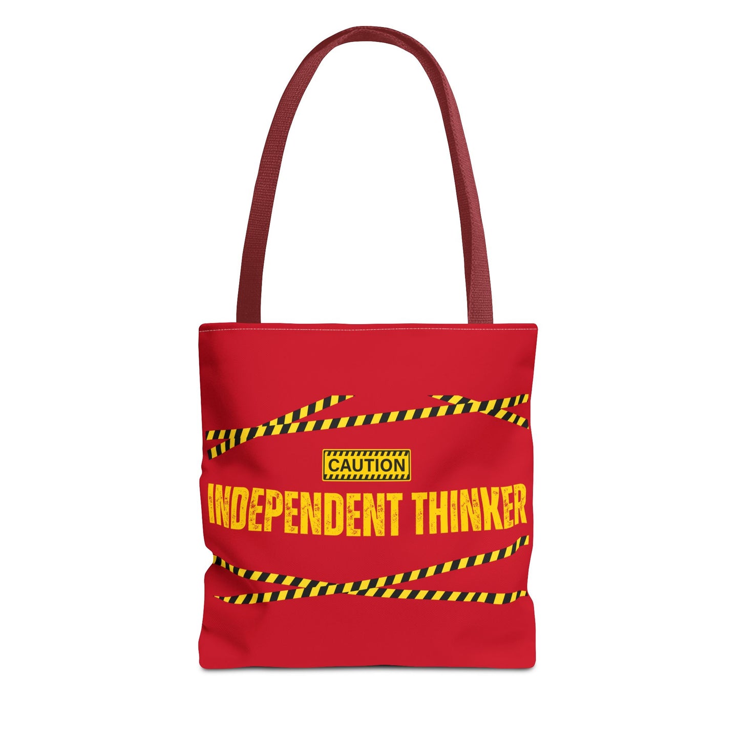 Tote Bag (Red) | Independent Thinker | Design for Book Lovers, Students, Teachers, Gifts, Everyday Use